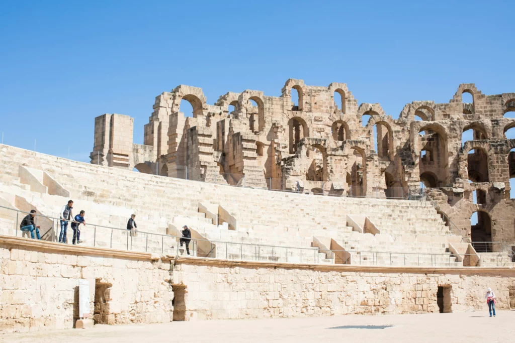 Amphithéâtre romain d'El Jem, visité lors d'une excursion privée avec guide francophone